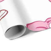 Papier Cadeau Drôle Cartoon Cerveau en train de Winking (Coin rond)