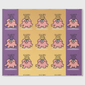 Papier Cadeau Drôle Cartoon Pig Année Papier d'emballage (Plat)