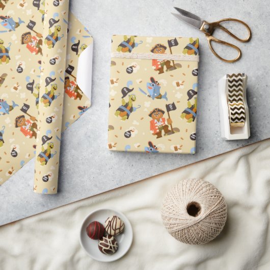 Papier Cadeau Drôle Cartoon Pirates (Artisanat)