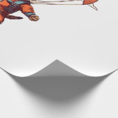 Papier Cadeau Drôle chat Skydiving (Coin)