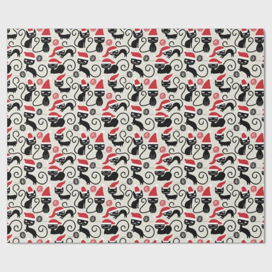 Papier Cadeau Drôle chatons Cute chatons Portant le chapeau du P (Plat)