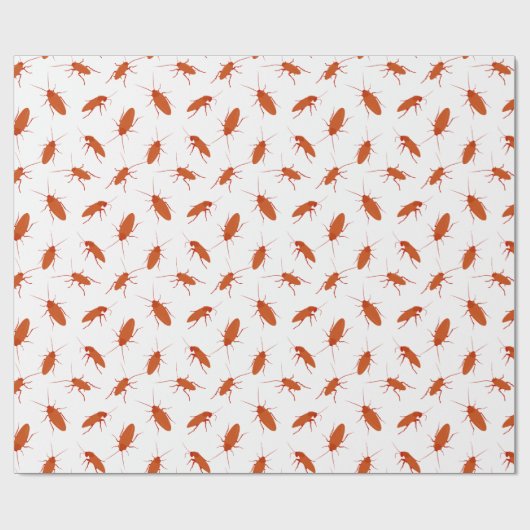 Papier Cadeau Drôle Cockroach Motif (Plat)