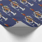 Papier Cadeau Drôle courant brun motif de dessin animé (Coin)