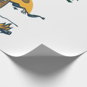 Papier Cadeau Drôle Cowboy Boire Whiskey (Coin)