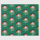 Papier Cadeau drôle de benne feu tout fin marshmallow (Plat)