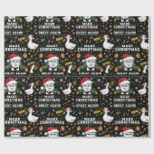 Papier Cadeau Drôle de Faisan Make Christmas Great Again Mème (Plat)