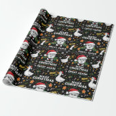 Papier Cadeau Drôle de Faisan Make Christmas Great Again Mème (Déroulé)
