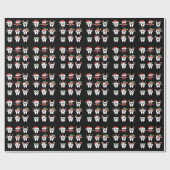 Papier Cadeau Drôle Dental Noël Dents mignon Noël Dentiste (Plat)