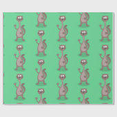 Papier Cadeau Drôle dessin animé en toile (Plat)