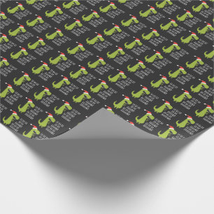 Papier Cadeau Drôle Dinosaur Fa Ra Rawr Rawr Noël T Rex