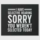 Papier Cadeau Drôle Dit Art Pour Les Gens Sarcastiques Hommes Fe (Plat)