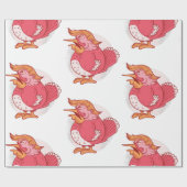 Papier Cadeau drôle donald trump thanksgiving turkey rose (Plat)