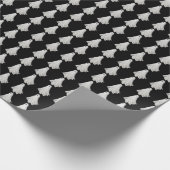 Papier Cadeau Drôle Fantôme D'Halloween Dessin Passé (Coin)