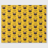 Papier Cadeau Drôle Grumpy Christmas Chat (Plat)