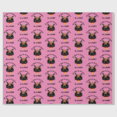 Papier Cadeau Drôle Grumpy Christmas Chat (Plat)