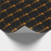 Papier Cadeau Drôle Halloween Skeleton Dancer (Coin)