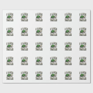 Papier Cadeau Drôle J'aime Les Tortues Vintage Tortue Conception