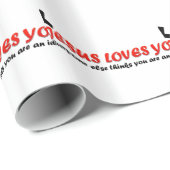 Papier Cadeau Drôle Jésus (Coin rond)