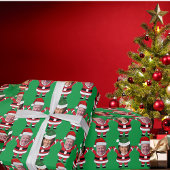 Papier Cadeau Drôle Joe Biden Kamala Harris Père Noël Visage Per