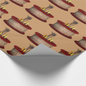 Papier Cadeau Drôle Joyeux chameau d'anniversaire (Coin)