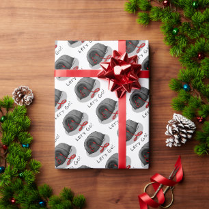 Papier Cadeau Drôle Let's Go! pour une promenade Chien Pékinois