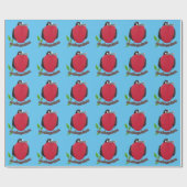 Papier Cadeau Drôle magnifique dessin animé de frégate (Plat)