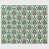 Papier Cadeau Drôle manuel dessin d'un médecin (Plat)