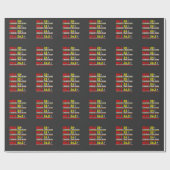 Papier Cadeau Drôle Marathoner Runner pense à la plaisanterie (Plat)