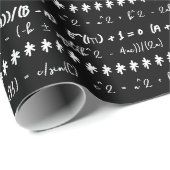 Papier Cadeau Drôle Math Formule cadeau pour Mathematicien (Coin rond)