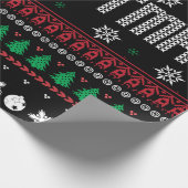 Papier Cadeau Drôle Mauvais Joyeux motif de Noël (Coin)