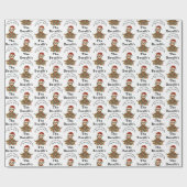 Papier Cadeau Drôle Méditation Sloth Enveloppé Dans Les Lumières (Plat)