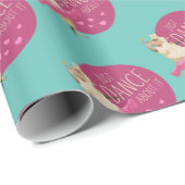 Papier Cadeau Drôle Message - Juste Danse À Propos 1 (Coin rond)