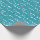 Papier Cadeau Drôle mignon sans Prob Llama Motif Bleu (Coin)