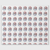 Papier Cadeau Drôle Motif Père Noël (Plat)