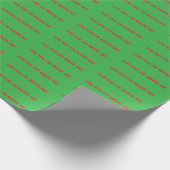 Papier Cadeau Drôle Noël Dit Envelopper Papier (Coin)