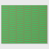 Papier Cadeau Drôle Noël Dit Envelopper Papier (Plat)