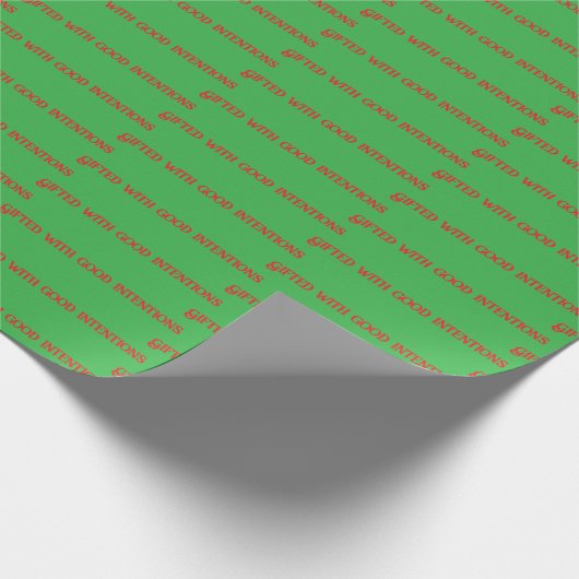 Papier Cadeau Drôle Noël Dit Envelopper Papier (Coin)