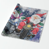 Papier Cadeau Drôle Noël Enveloppement Cadeau Papier Happy Frien (Déroulé)