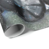 Papier Cadeau Drôle Noël Enveloppement Cadeau Papier Happy Frien (Coin rond)