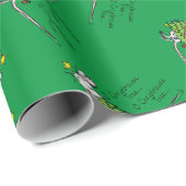 Papier Cadeau Drôle Noël mignon Souris Arbre Cartoon (Coin rond)