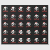 Papier Cadeau Drôle Noël Président Trump Pyjamas Vilains Noël (Plat)