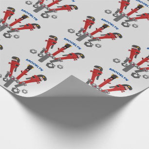 Papier Cadeau Drôle outil monstre de clé humour dessin animé