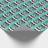 Papier Cadeau Drôle Pandamonium Panda Cartoon, Mignonne Pun Stre (Coin)