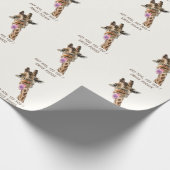 Papier Cadeau Drôle Papier Enveloppant Cadeau Joueur Giraffe - S (Coin)