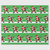 Papier Cadeau Drôle Père Noël Dabbing (Plat)