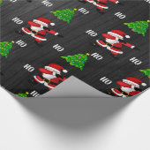 Papier Cadeau Drôle Père Noël Dabbing (Coin)