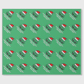 Papier Cadeau Drôle Père Noël lunettes de natation sur mesure na (Plat)