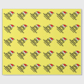 Papier Cadeau Drôle Père Noël lunettes de soleil sur mesure Noël (Plat)