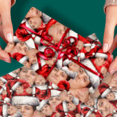 Papier Cadeau Drôle photo visage dans le chapeau de Noël Envelop