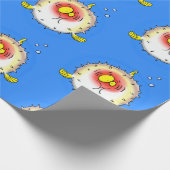 Papier Cadeau Drôle poisson poivron porc-épic caricature poisson (Coin)